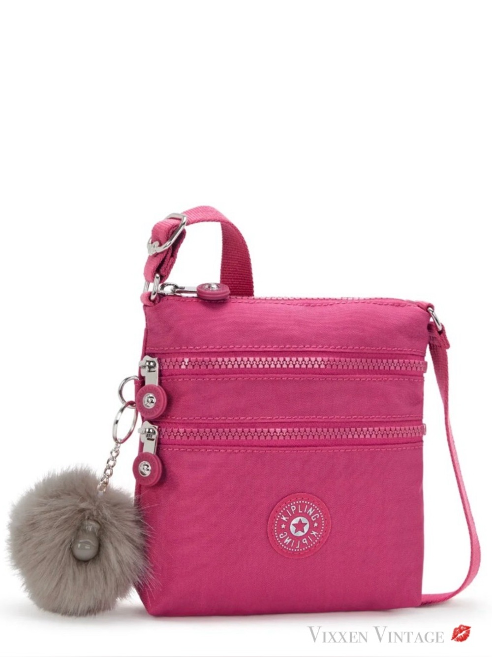 KIPLING 2014 ‘MINI CROSSBODY’ BAG IN VERY BERRY